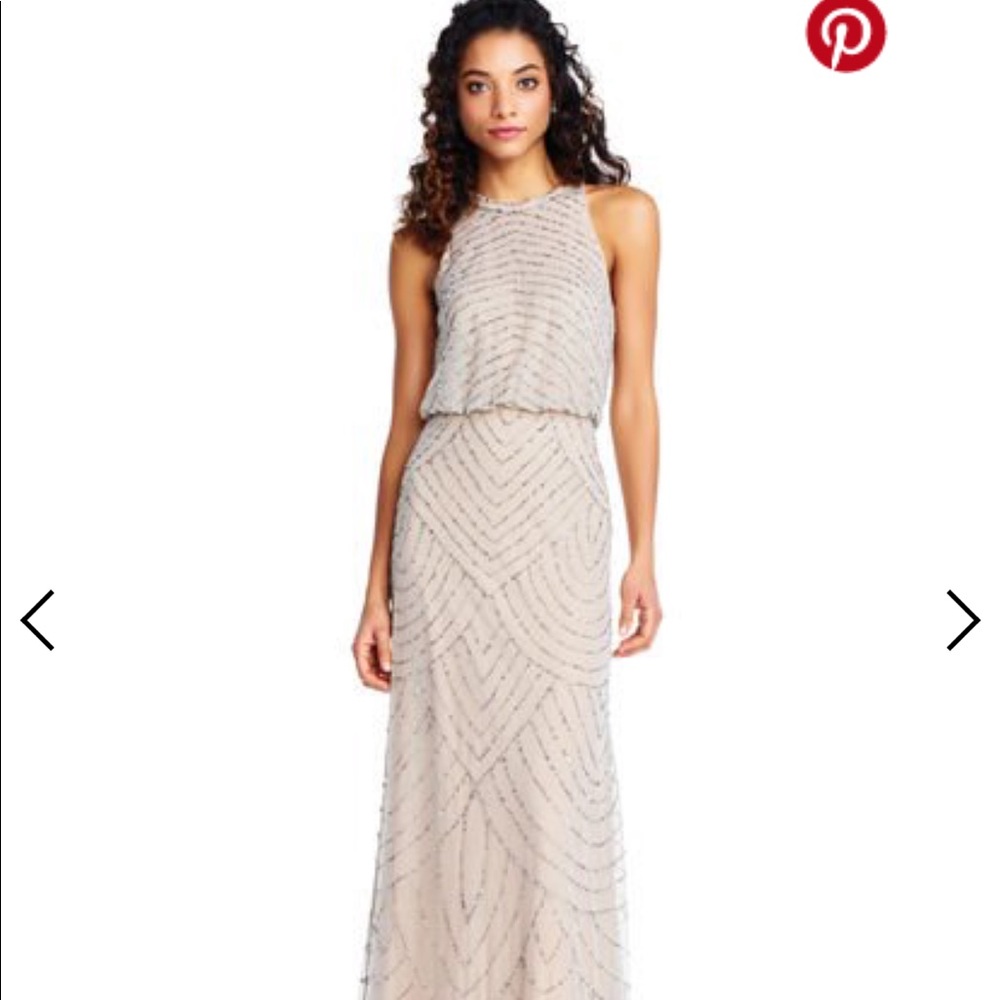 Adrianna Pappell Blouson Bridesmaid’s Dress Gown